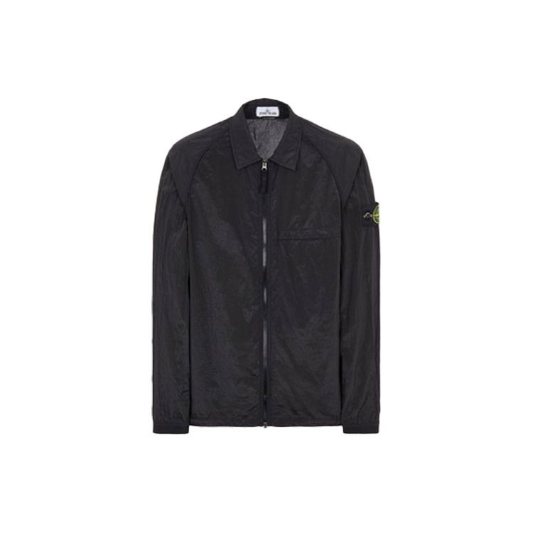 

Stone Island Ss23 Nylon Meta Series Metallic Nylon Shirt Jacket Men Jacket Black 761512321-V0029 M