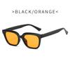 Square Small Frame Sunglasses  New Comfortable Gummy Glass Frame Sun Protection Glasses Sun Protection for Travel