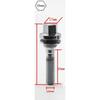 M12 x 1.25 ALLOY WHEEL EXTRA LONG THREAD BOLTS FLAT SEAT WASHER Bolt For Peugeot Citroen C4 C5