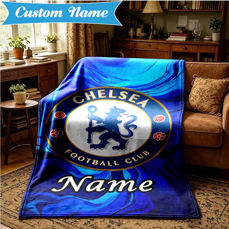 Custom Name House Chelsea Blanket Lightweight Ideal Bedding Blanket Perfect for Travel, Camping, Living Rooms, Sofas, Christmas Gift