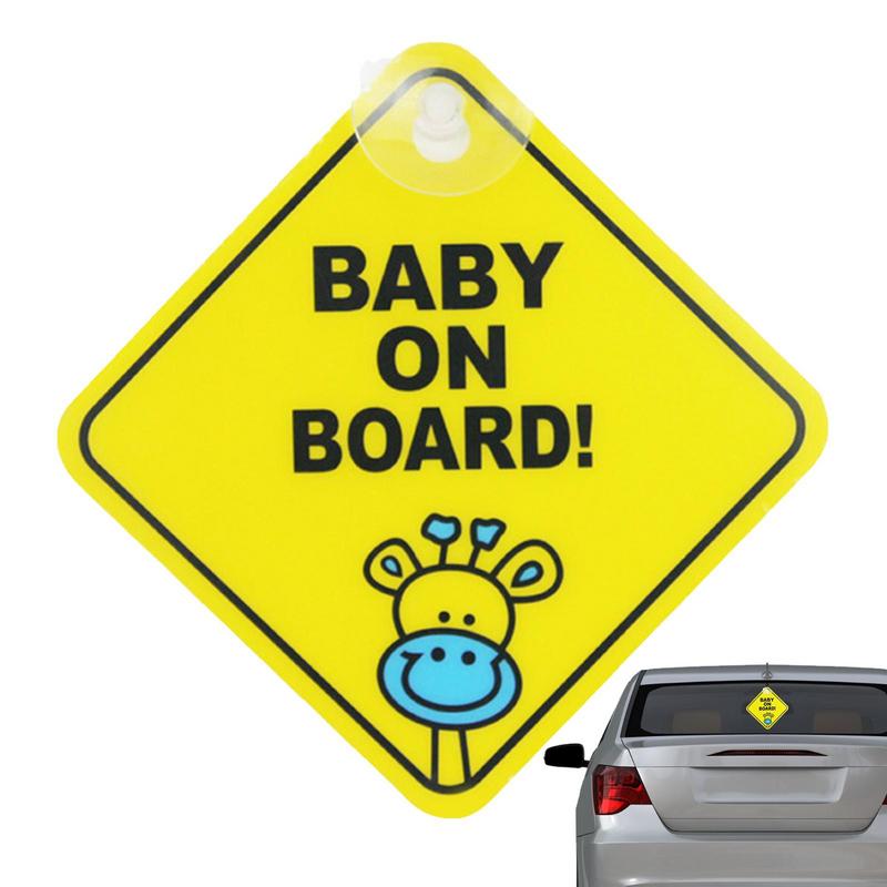 Bambino a Bordo BABY IN CAR Adesivi in PVC Riflettenti di Sicurezza Tuning Cartoni Animati Decalcomanie per Finestrino Ornamenti Personalizzati per Automobili