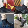 Steel Toe Cap Non Slip Industrial Shoes Men Leather Safety Shoes Anti-Scalding Anti-Smash Anti-Puncture Work Boots
