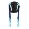 2pcs Motorcycle Helmets Ponytail with Bowknot Detachable Suction Cup Helmets Pigtail Universal Helmets Braid Multi Color