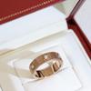 High Quality Version 6 Diamond Version Three Color Ring for Daily Wear Exquisite Craftsmanship for Men and Women Gifts for Men and Women Birthday Gift