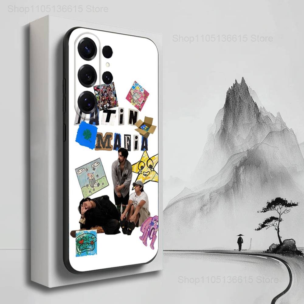 

Band L-Latin Mafia Mexican Case For Samsung S22,S25,S24,S23,Ultra,FE,S20,S10,Plus,S21,S9,Lite,Soft Silicone Black SamsungS22plus5G