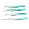 Nail Tweezers Lightweight Versatile Fine Point Stainless Steel Comfortable Grip Nail Art Tweezers