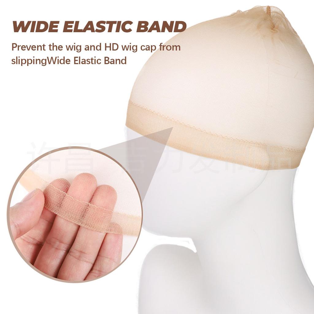 HD Wig Cap HD Transparent Lace Invisible Stretch Stockings Net Cap Wig Hair Net