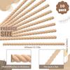 Holzleiste Dekorative Holzleiste Zierleiste 10 Stück Unbehandeltes Holzhandwerk Zubehör Rahmendekoration für Schrank Kleiderschrank Kommode