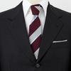 Ogier Silk and Cotton Blend Regular Yamanashi Mogador Regimental Made in Stylish Men's Tie, Tie, Japan, Business,