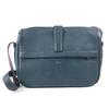 HERMES Logo Noumea Shoulder Bag Hand Bag Drawstring Shoulder Bag Leather Navy