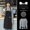 Waterproof Oil-Proof Canvas Apron with Neck Strap for Kitchen and Catering