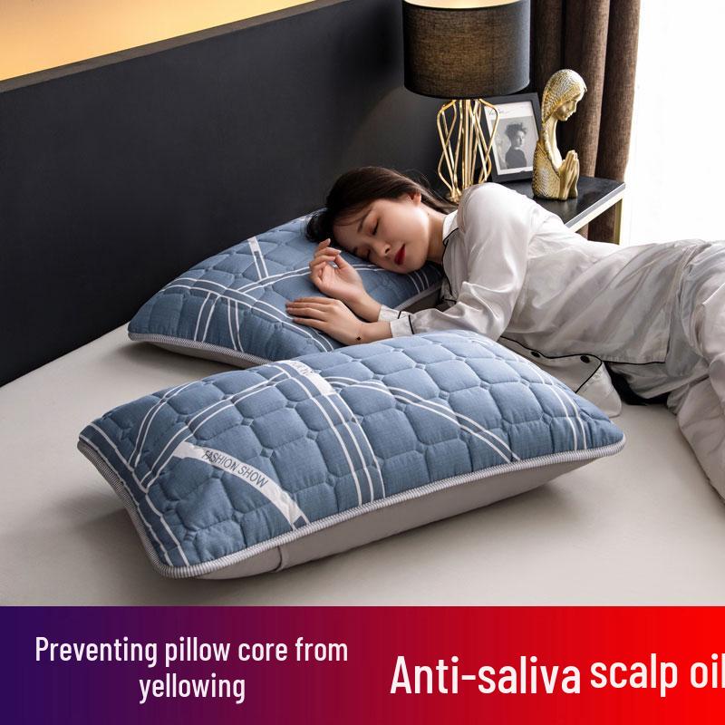 Set of 2 Waterproof Pure Cotton Anti-Mite Pillowcases