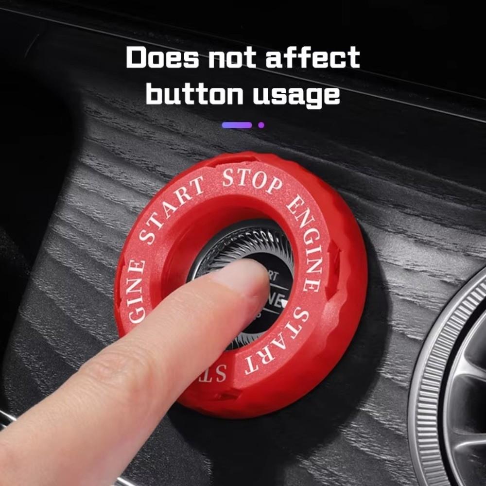 Rotary Design Ignition Switch Protective Cap Push Start Button Decor Fit for Most Models