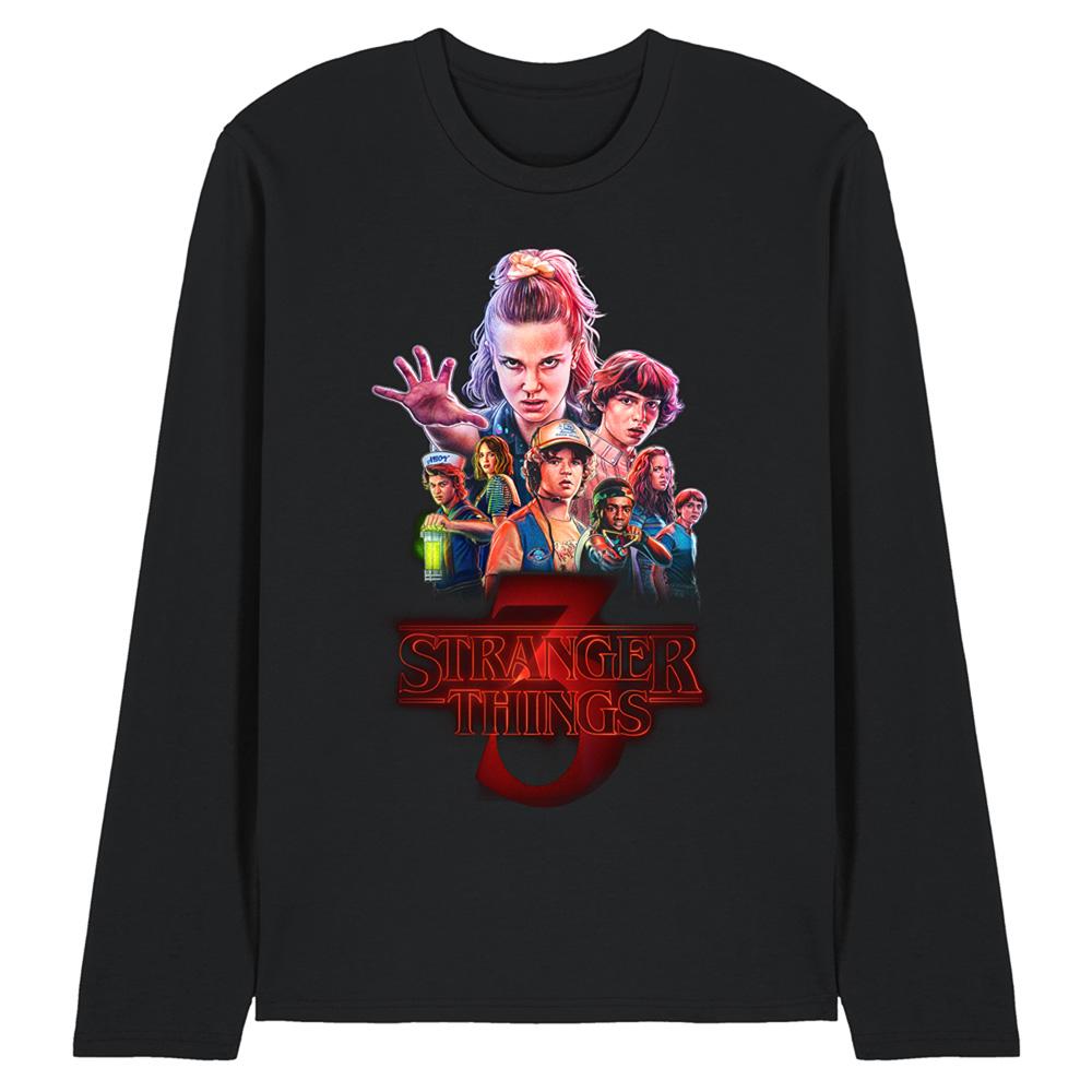 Stranger Things 3 Unisex Adult Poster Long-Sleeved T-Shirt