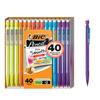 BIC Xtra Smooth Bright Edition Mechanical 40 Pencils, Black, 0.7mm, Count, MPCE40-BLK