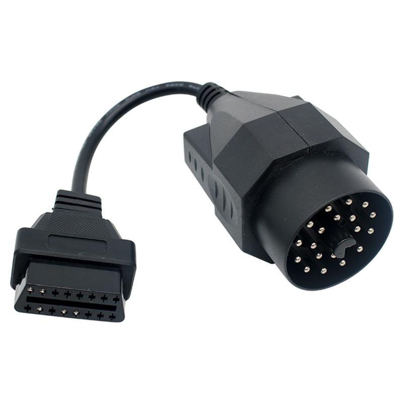 Langlebig-Für BMW 20-Pin auf OBD2 16-Pin Schnittstellenstecker OBDII Adapter für BMW E36 E39 E30 F20 X5 Z3 E53 Auto Diagnosekabel
