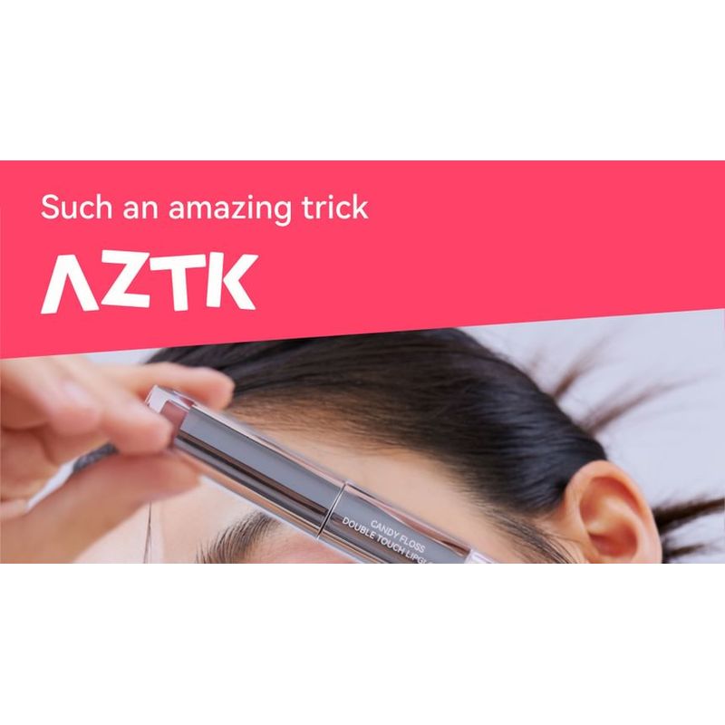 AZTK - Candy Floss Dual-Ended Touch Lip Gloss - 10 Colors