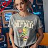 Born To Dilly Dally TShirt Vintage Frog Tshirt Funny Retro Graphic Tee Funny Womens Aesthetic Shirt Daily Life Casual Tops