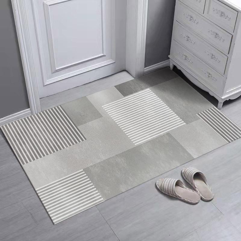 Geometric Style Entrance Carpet Dirt Resistant Household Floor Mat Living Room Bedroom Carpet Floor Mat
