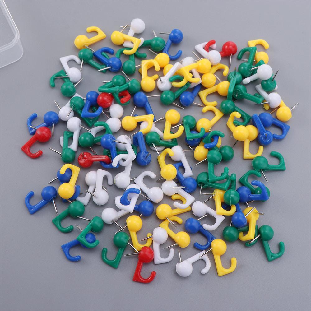 100Pcs Reusable Thumb Tacks Creative Board Thumbtack Durable Decorative Studs Wall Markers