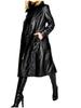 Trench Coat Handmade Formal Casual Stylish Long Coat Real Lambskin Leather Women