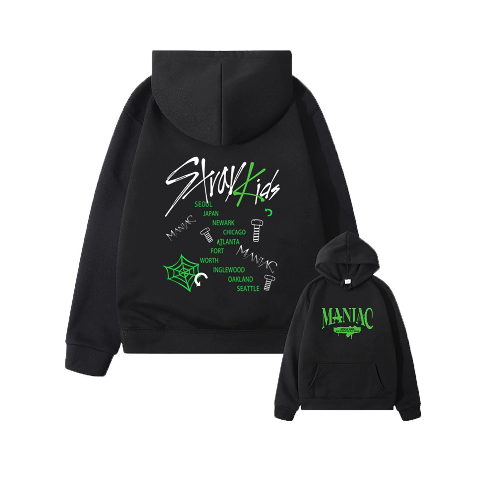 

Straykids Чоловічі Худі Хараджуку Спортивний Чоловічий Светр З Принтом Тренд Мода Худі Молодіжний Топ XL