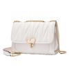 Women's bag 2025 new summer peach heart lock sweet shoulder bag casual fashion oblique span bag women's small square bag