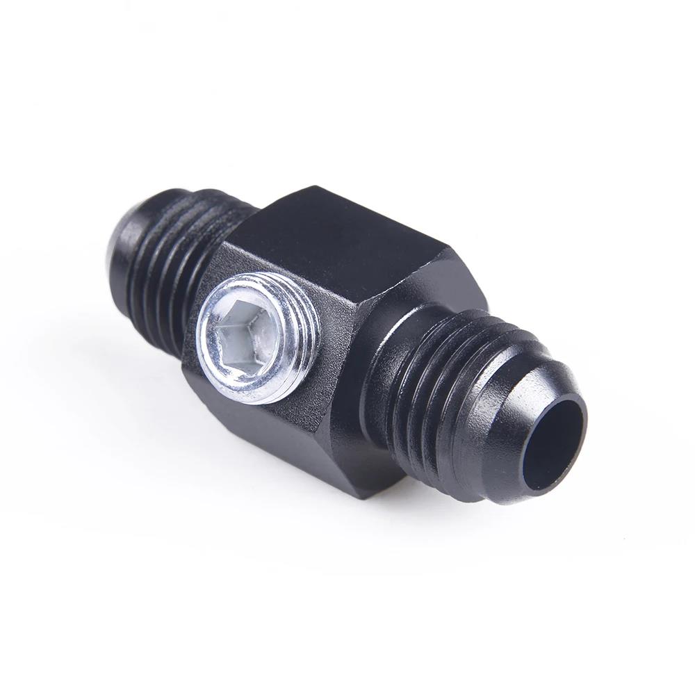 Hose Fitting Straight An6 8 10 with 1/8 NPT Gauge Port Male To Male Adapter Flared Union Aluminum AN6 AN8 AN10 Fuel System Fittings7