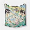 Luxury Print Silk Square Scarf Women Spring Neck Tie Shawl Wraps Female 53cm Hair Hand Wrist Headkercheif Hijab Bandana