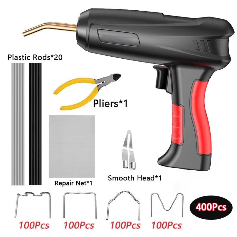

Upgraded 2 in 1 Plastic Welding Kit Hot Stapler Soldering Gun Types Staples for Car Bumper Repair 200W Welder Machine Repair