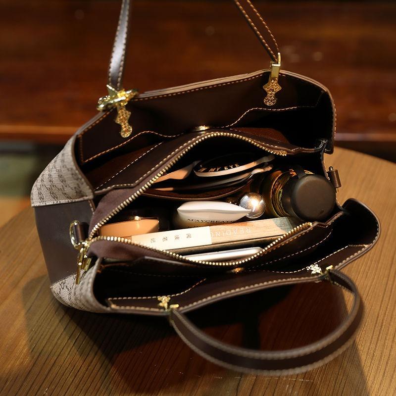 VEZFAA Damentaschen Neue Beliebte Mode Vielseitige Schulter-Umhängetasche Damen Große Kapazität Temperament Handtaschen Damen