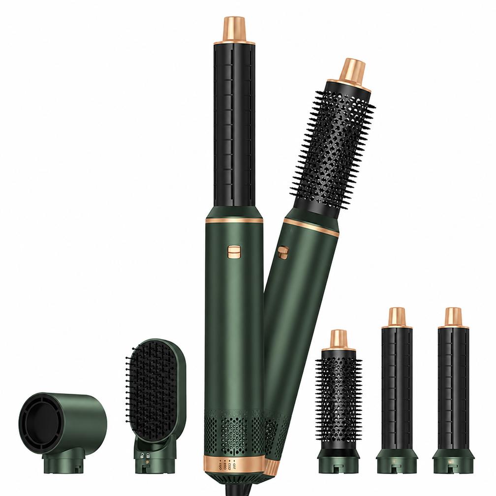 One Step Blow Dryer Brush Set Auto-Wrap Styler 5 In 1 Hot Air Brush 1000W Hair Dryer Hot Brush for Hair