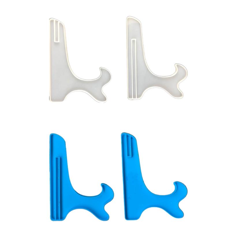 Silicone Plate Holder Casting Molds Table Storage Stand Easels Plate Mold Epoxy Resin Pictures Frame Display Stand Mold