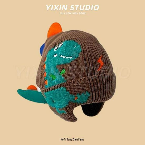 Children's Korean-Style Knitted Earmuff Hat: Warm, Windproof, Versatile Winter Pullover Wool Hat