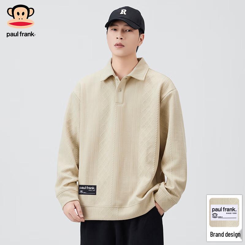 

Paul Frank Men s Loose Long-Sleeve Hoodie Sweatshirt L