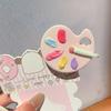 3Pcs Girl Hairpin Macaron Colors Palette Shape Resin Hair Clip Stable