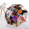 Taylor Swift Automatic Folding Umbrella with Sturdy Iron Frame, Portable Compact Travel Umbrella All-Season Use Parties 0807054
