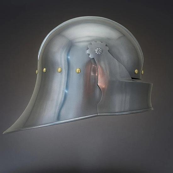Handmade Medieval Gothic Sallet Helmet Perfect for Renaissance Fair, Cosplay, LARP, Halloween Costume Authentic Steel Armor Replica