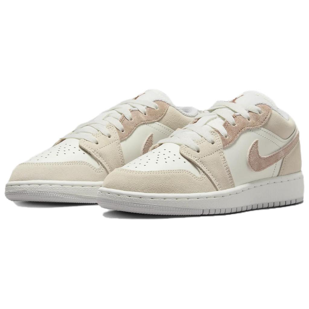 Zapatillas Air Jordan 1 Low SE GS Sail Archaeo Brown para Niños Crema Marrón Leyenda Gris Neutro HF1863-200