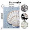Elegant Seashell with Pearls 5D Pearl Painting Kit with Frame DIY Sparkling Bead Canvas Art Relaxing Craft for Home Wall Decor