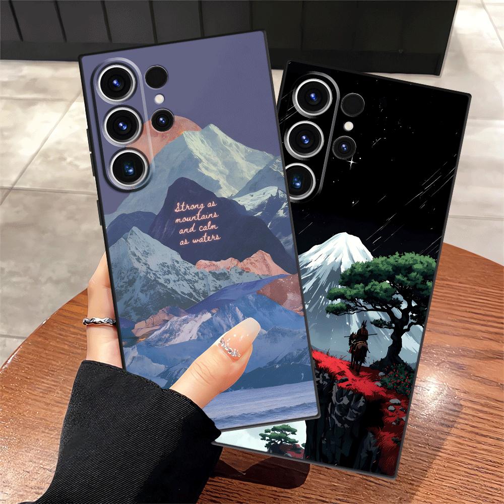 Funda Phone Cover Case for Samsung Galaxy S26 Ultra S20 Ultra S10 S9 Note 20 8 9 10 S25 Plus S24 S21 FE S23 Creative Mountain