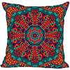 Invisible Zipper Throw Pillowcase Famous Art Floral Home Decor Satin