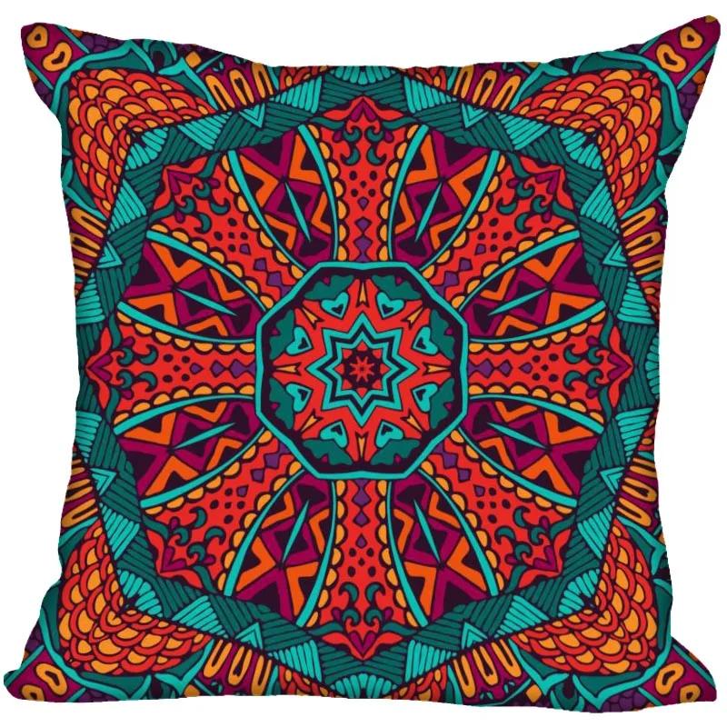 Invisible Zipper Throw Pillowcase Famous Art Floral Home Decor Satin
