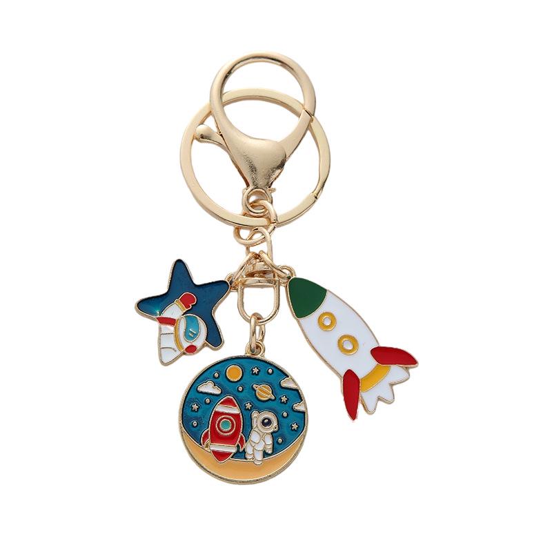 Cute Alloy Astronaut Keychain Pendant