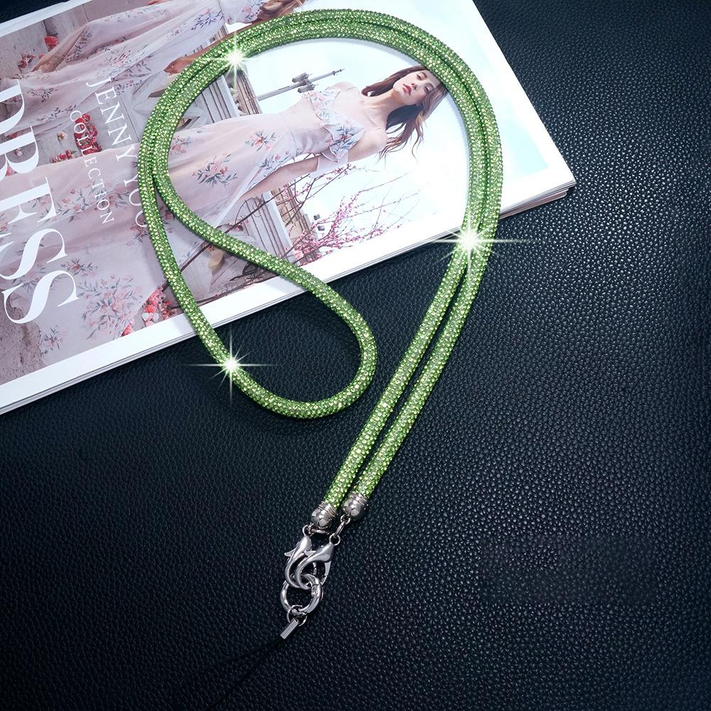 New Luxury Crystal Rhinestone Phone Lanyard Bright Bling Bling Phone Case Chain Straps Phone Anti-lost Rope Phone Accessories