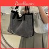 Chic Soft Polyester Tote Bag 2023 New Stylish Bucket Bag With Magnetic Button