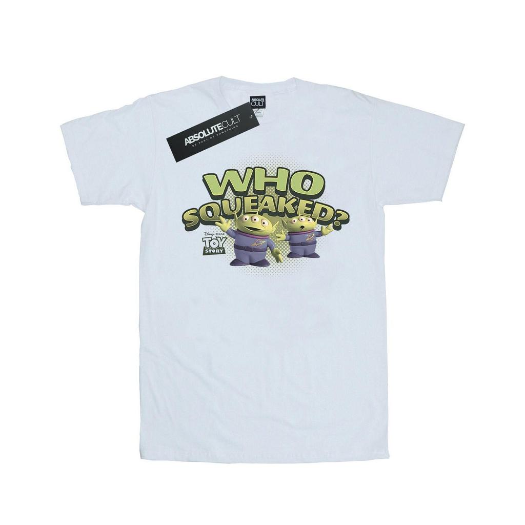 Disney Womens/Ladies Toy Story Who Squeaked? Cotton Boyfriend T-Shirt