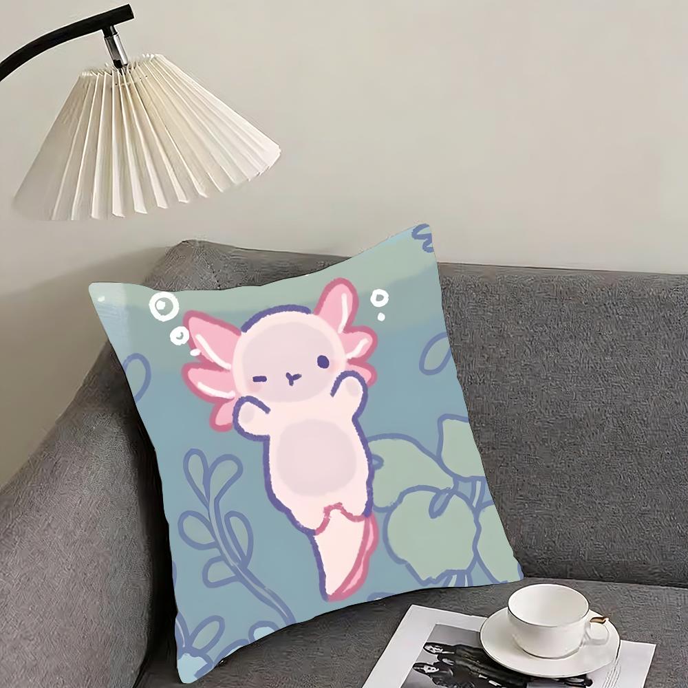 Salamander Cute Cushion Cover Pillowcase Ultra Soft Skin Friendly Fabric Cloud Like Comfort & Concealed Zipper
