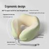 Cool Memory Foam U-Shaped Neck Support Travel Pillow - Portable for Office and Airplane, Customizable Logo Option