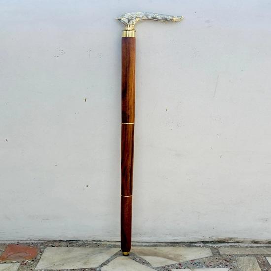 91.44 Cm Victorian Flower Walking Stick Cane Brass Gift for Men and Women Handmade Design Gift Everyday Use Best Gifts
